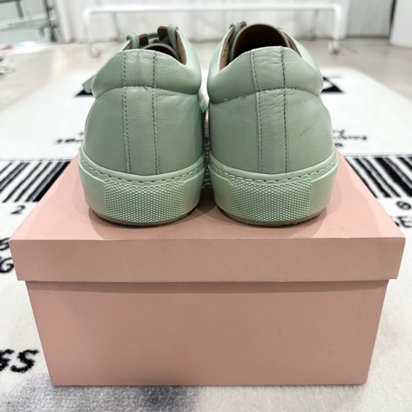 Acne Studios Adriana Metal Face Turn Up Sneaker - Sage / Misty Jade